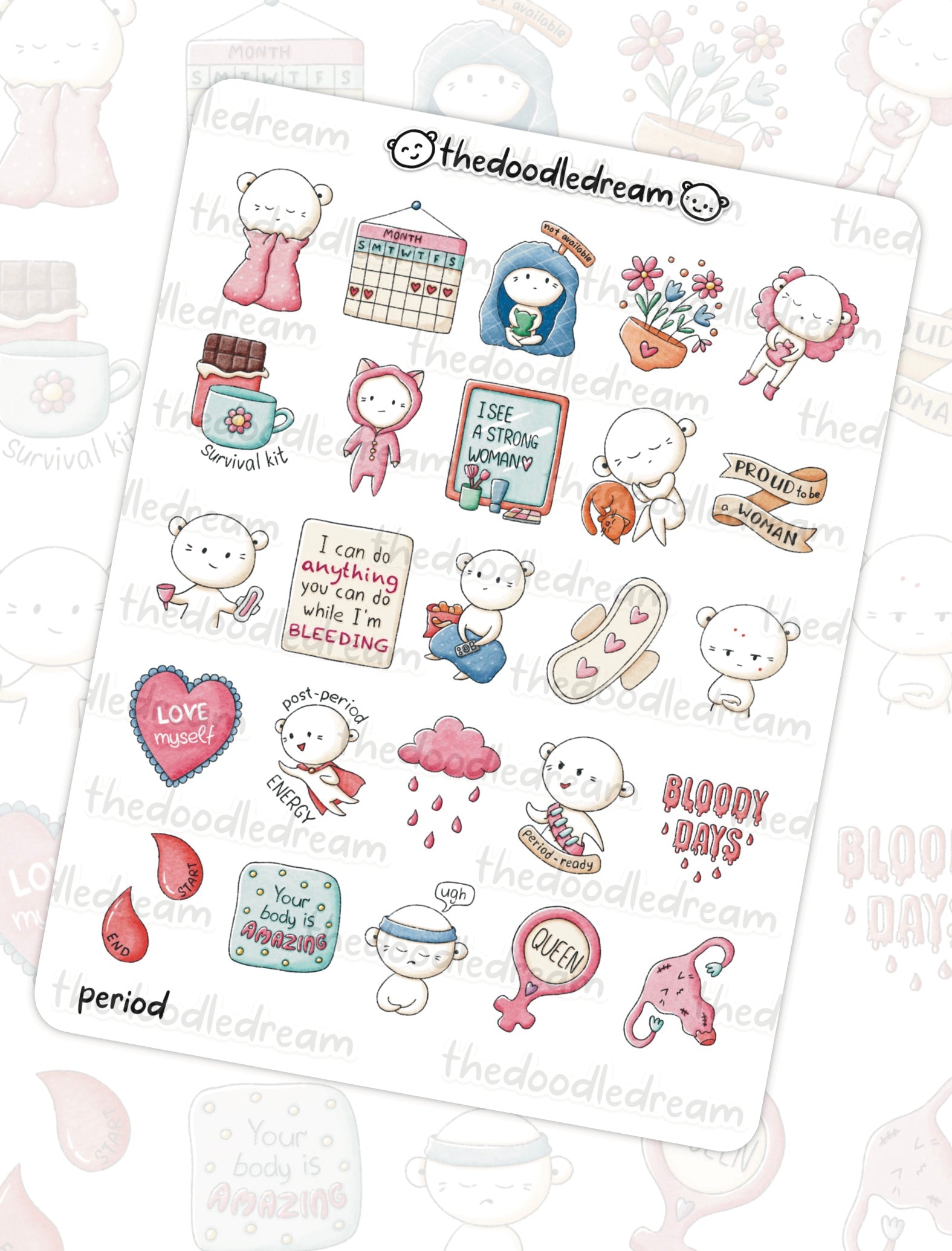 Period/PMS Stickers and Tracking